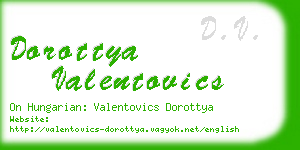 dorottya valentovics business card